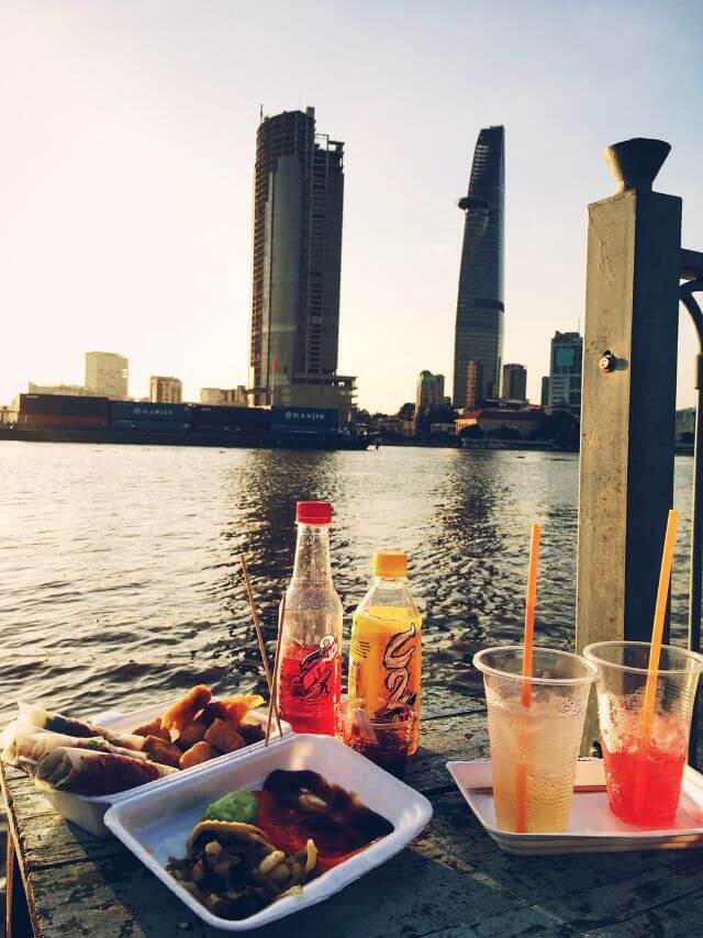 Delicious street food of the town