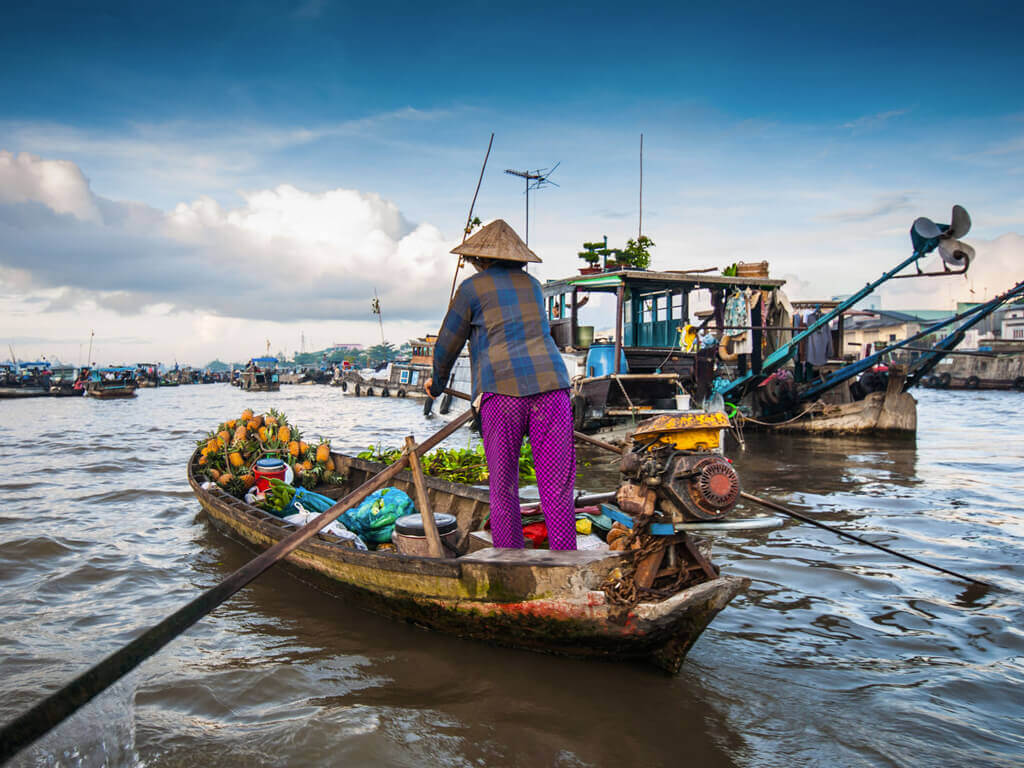can tho floating market